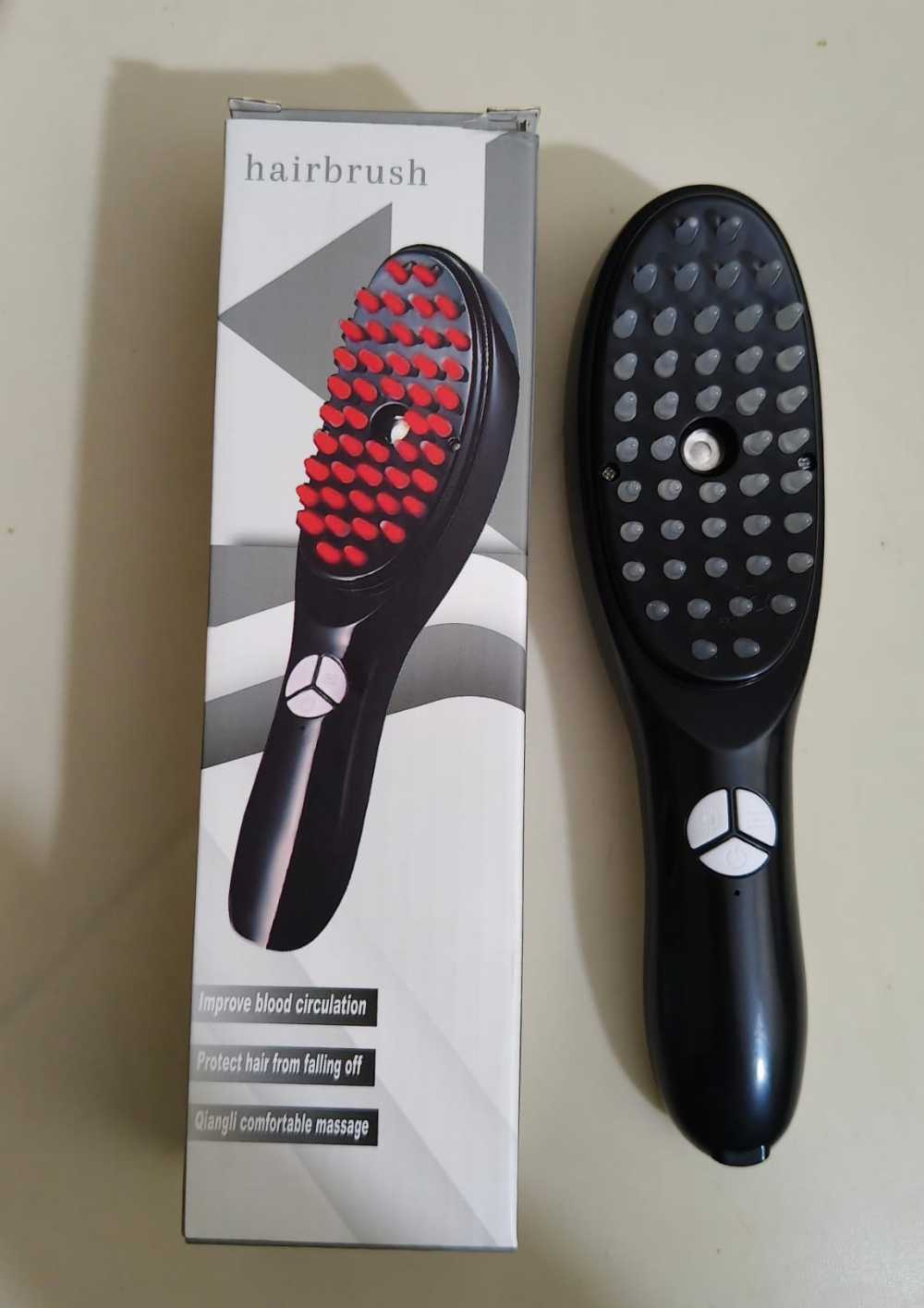 3-In-1 Hair Growth Brush – Electric Scalp Massager with Nano Steam & Vibration